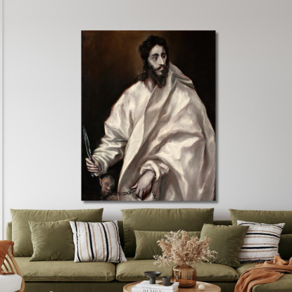 Bartolomeo L'Apostolo El Greco (Domenikos Theotokopoulos) egr8 quadro stampato su tela