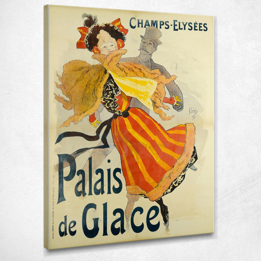 Palazzo Del Ghiaccio Degli Champs-Élysées Jules Chéret jch23 quadro stampato su tela Palazzo Del Ghiaccio Degli Champs-Élysées Jules Chéret jch23 quadro stampato su tela
