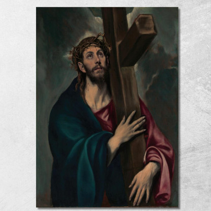 Cristo Che Porta La Croce El Greco (Domenikos Theotokopoulos) egr13 quadro stampato su tela