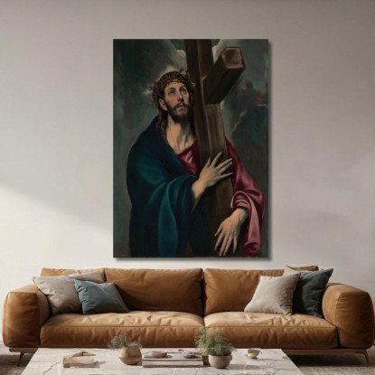 Cristo Che Porta La Croce El Greco (Domenikos Theotokopoulos) egr13 quadro stampato su tela