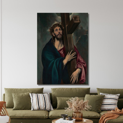 Cristo Che Porta La Croce El Greco (Domenikos Theotokopoulos) egr13 quadro stampato su tela