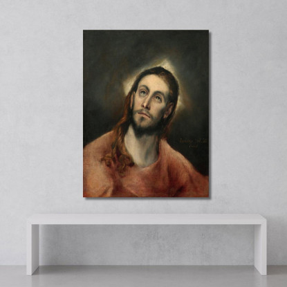 Cristo In Preghiera El Greco (Domenikos Theotokopoulos) egr17 quadro stampato su tela