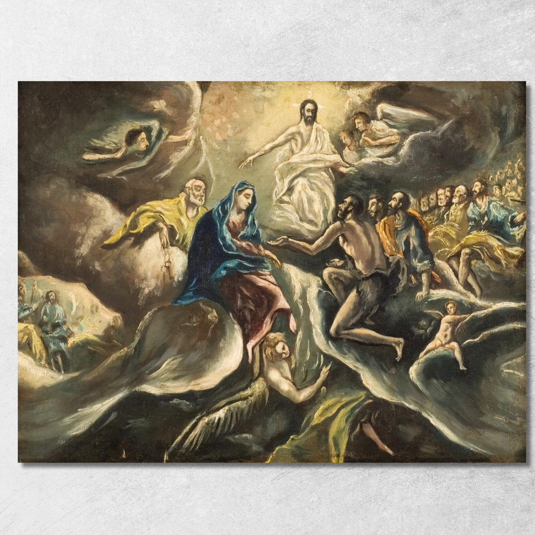 Il Funerale Del Conte Di Orgaz El Greco (Domenikos Theotokopoulos) egr19 quadro stampato su tela Il Funerale Del Conte Di Orgaz El Greco (Domenikos Theotokopoulos) egr19 quadro stampato su tela