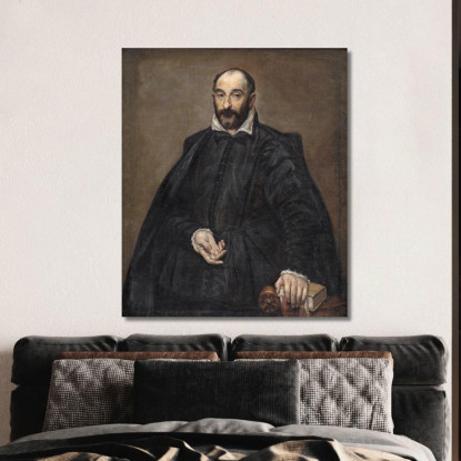 Ritratto Di Un Uomo El Greco (Domenikos Theotokopoulos) egr25 quadro stampato su tela