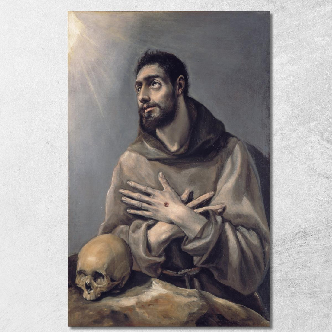San Francesco In Estasi El Greco (Domenikos Theotokopoulos) egr32 quadro stampato su tela San Francesco In Estasi El Greco (Domenikos Theotokopoulos) egr32 quadro stampato su tela