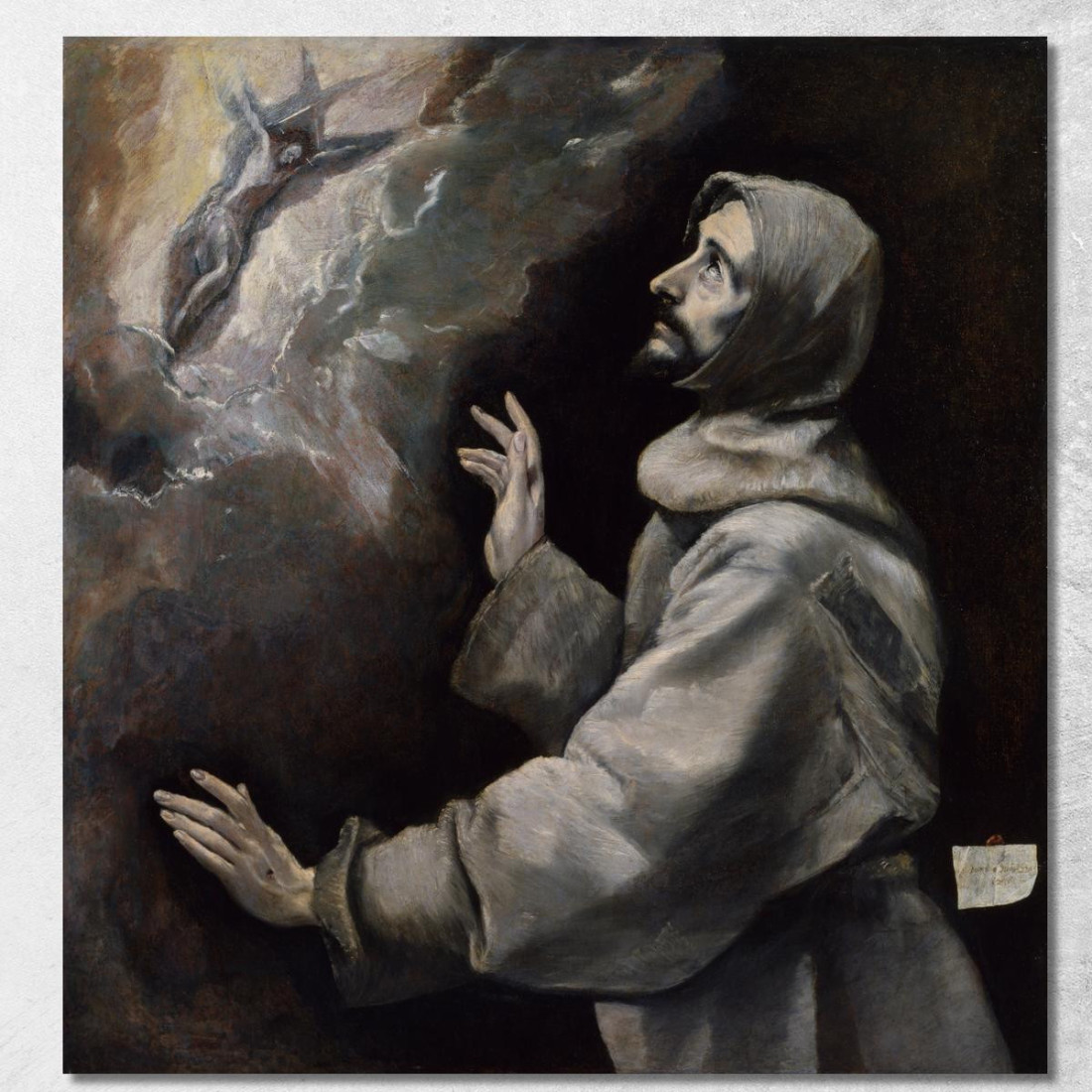 San Francesco Che Riceve Le Stimmate El Greco (Domenikos Theotokopoulos) egr34 quadro stampato su tela San Francesco Che Riceve Le Stimmate El Greco (Domenikos Theotokopoulos) egr34 quadro stampato su tela