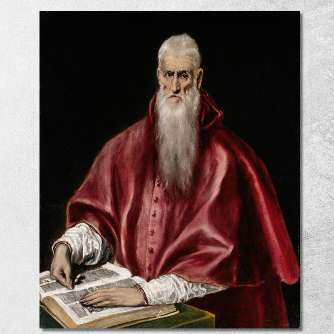 San Girolamo Come Studioso El Greco (Domenikos Theotokopoulos) egr37 quadro stampato su tela