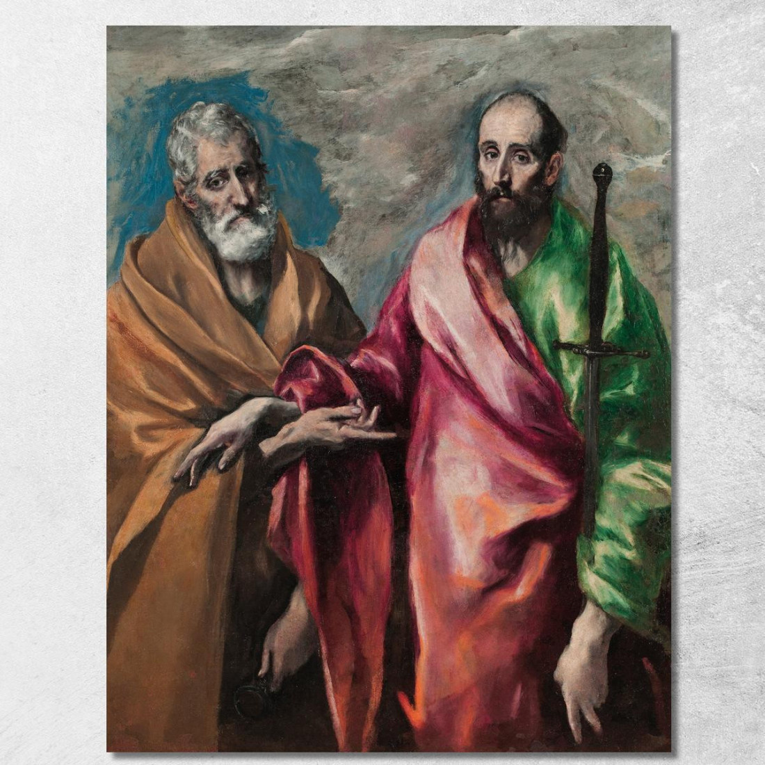 San Pietro E San Paolo El Greco (Domenikos Theotokopoulos) egr42 quadro stampato su tela