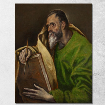 San Luca El Greco (Domenikos Theotokopoulos) egr48 quadro stampato su tela