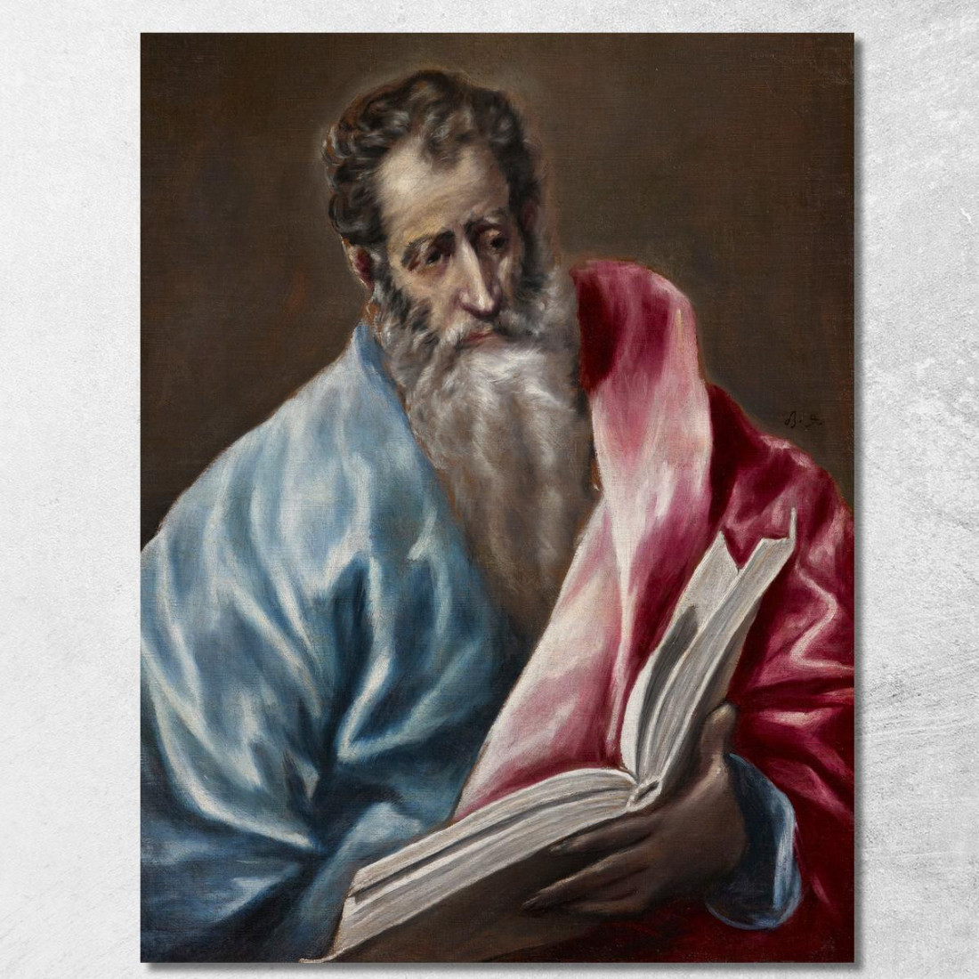 San Matteo El Greco (Domenikos Theotokopoulos) egr49 quadro stampato su tela San Matteo El Greco (Domenikos Theotokopoulos) egr49 quadro stampato su tela