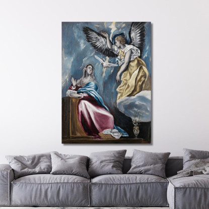 L'Annunciazione 2 El Greco (Domenikos Theotokopoulos) egr54 quadro stampato su tela