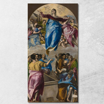 L'Assunzione Della Vergine El Greco (Domenikos Theotokopoulos) egr57 quadro stampato su tela