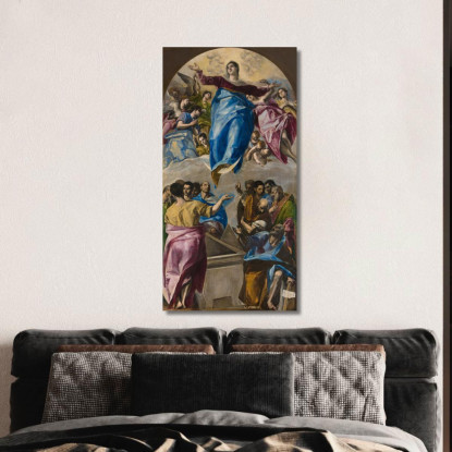 L'Assunzione Della Vergine El Greco (Domenikos Theotokopoulos) egr57 quadro stampato su tela