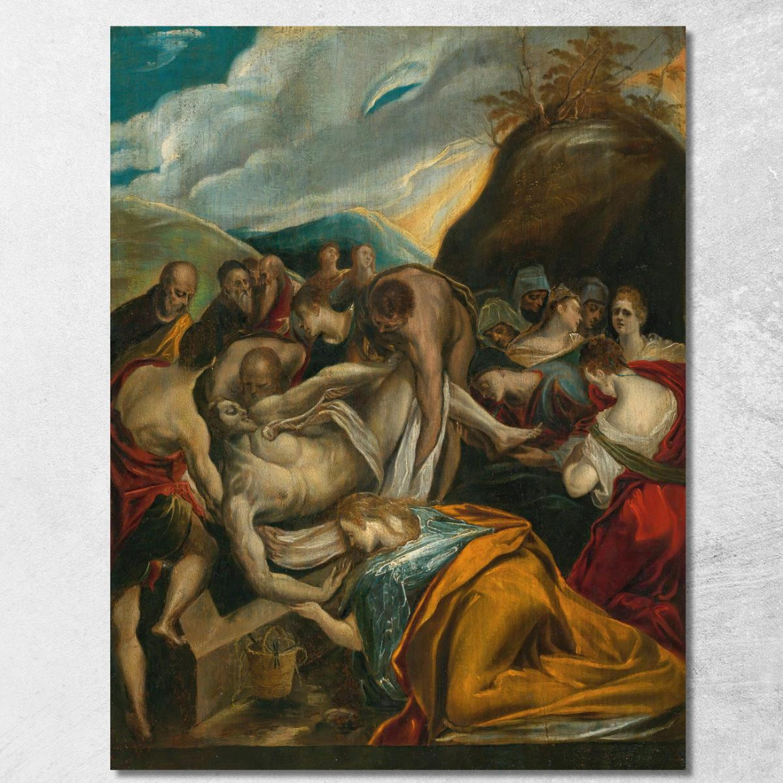 La Sepoltura Di Cristo El Greco (Domenikos Theotokopoulos) egr58 quadro stampato su tela