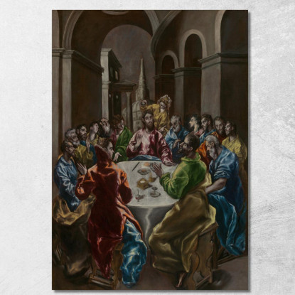 Il Banchetto In Casa Di Simone El Greco (Domenikos Theotokopoulos) egr59 quadro stampato su tela