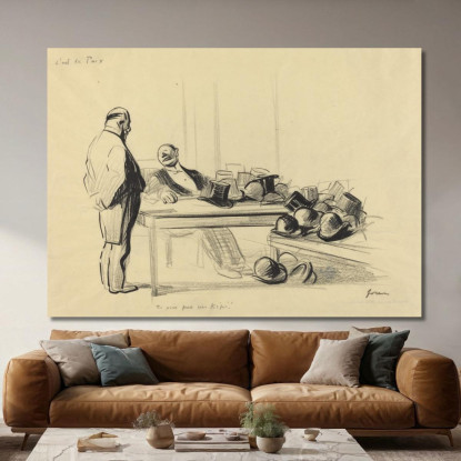 È La Pace. Non Vedi Un Kepi! Jean-Louis Forain jfr17 quadro stampato su tela
