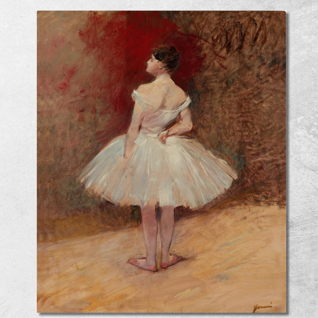 Ballerina In Piedi Jean-Louis Forain jfr20 quadro stampato su tela Ballerina In Piedi Jean-Louis Forain jfr20 quadro stampato su tela