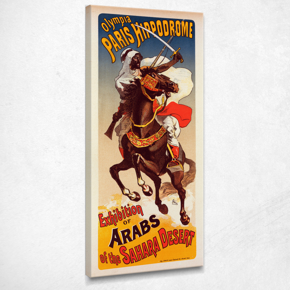 Mostra Degli Arabi Del Sahara Jules Chéret jch33 quadro stampato su tela Mostra Degli Arabi Del Sahara Jules Chéret jch33 quadro stampato su tela