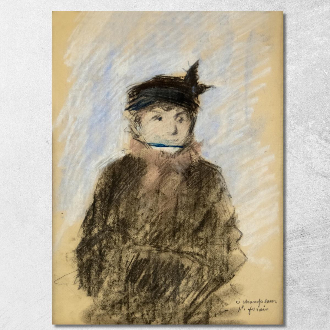 Figura Femminile Jean-Louis Forain jfr25 quadro stampato su tela Figura Femminile Jean-Louis Forain jfr25 quadro stampato su tela
