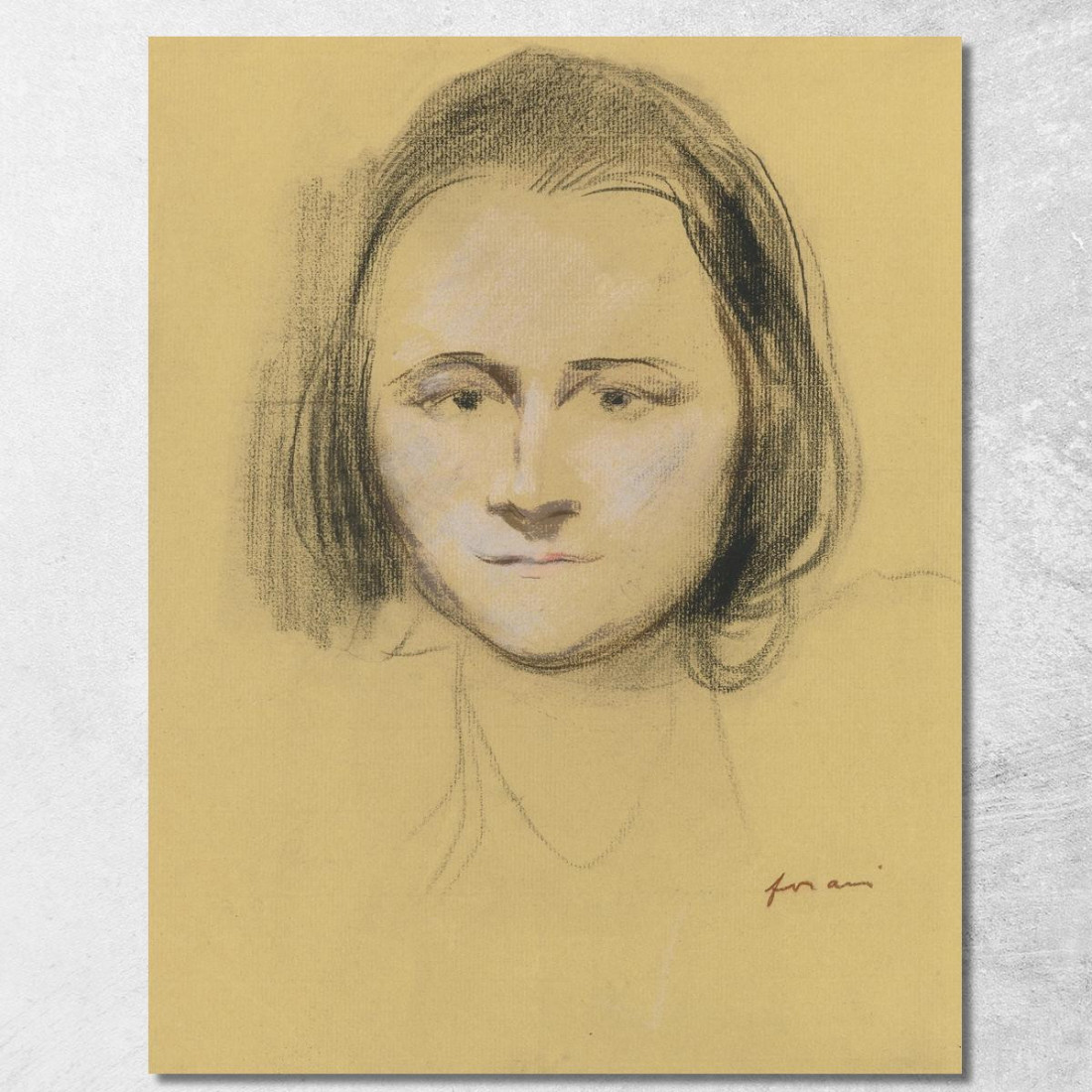 Testa Di Donna Jean-Louis Forain jfr28 quadro stampato su tela Testa Di Donna Jean-Louis Forain jfr28 quadro stampato su tela