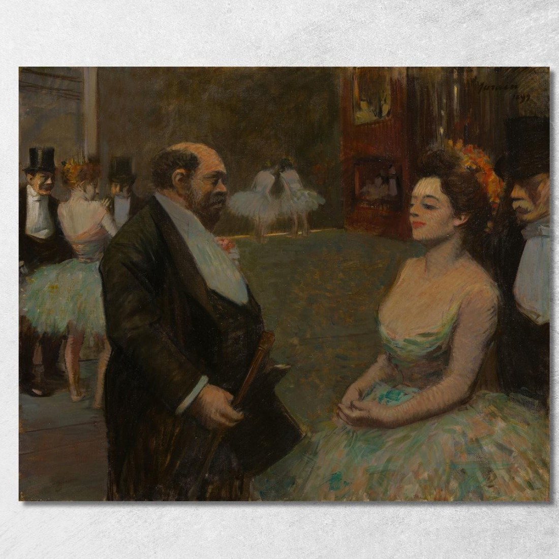 Dietro Le Quinte Jean-Louis Forain jfr30 quadro stampato su tela Dietro Le Quinte Jean-Louis Forain jfr30 quadro stampato su tela