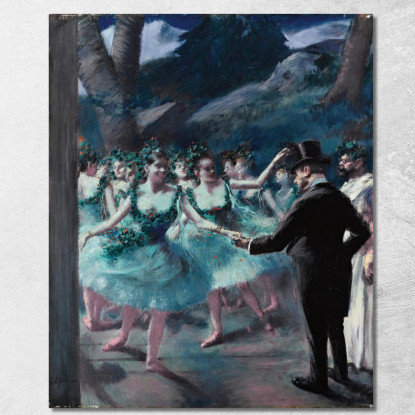 Il Balletto Jean-Louis Forain jfr34 quadro stampato su tela