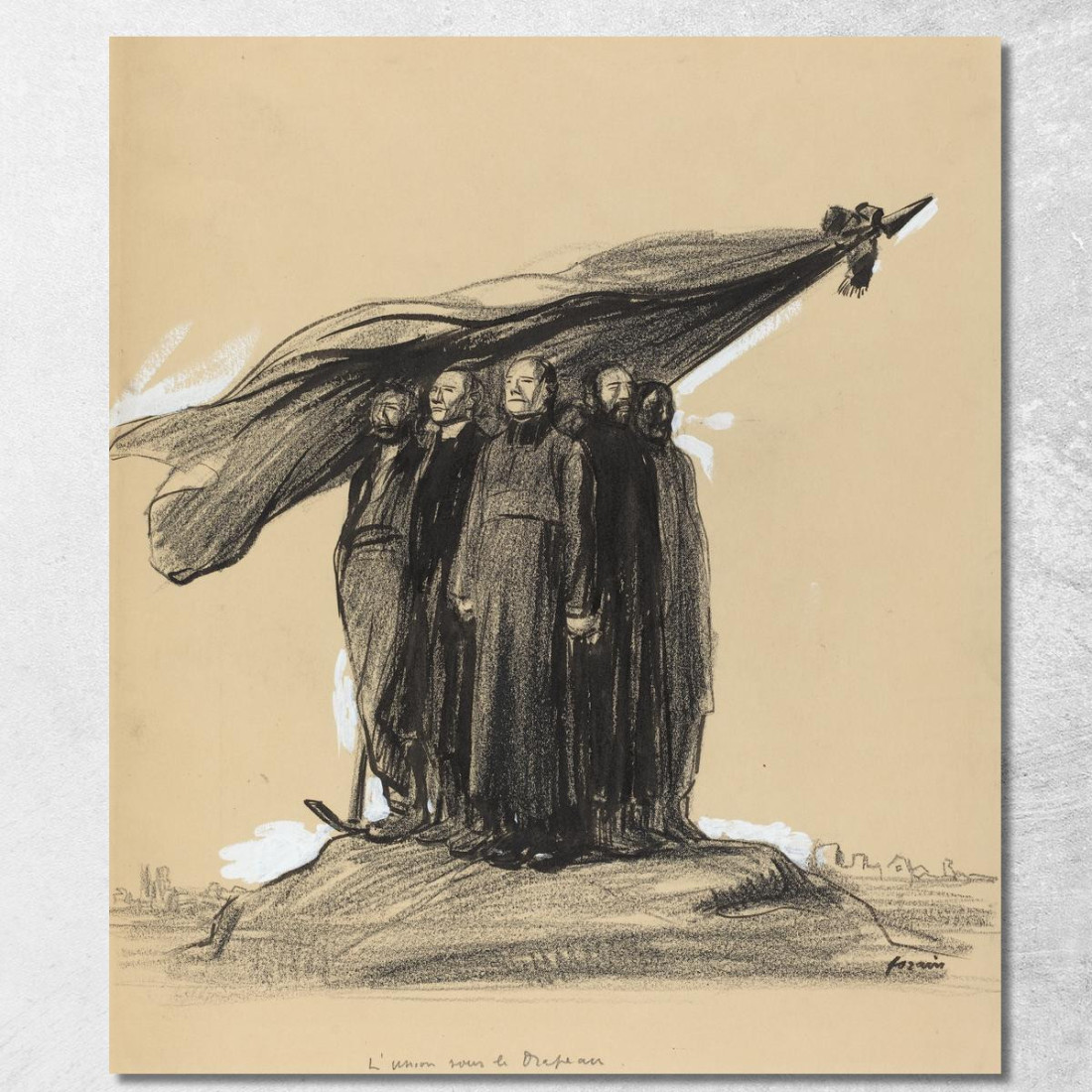 L'Unione Sotto La Bandiera Jean-Louis Forain jfr37 quadro stampato su tela L'Unione Sotto La Bandiera Jean-Louis Forain jfr37 quadro stampato su tela