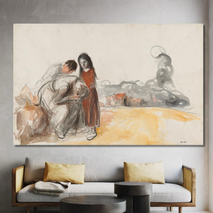 I Tedeschi Se Ne Sono Andati Jean-Louis Forain jfr51 quadro stampato su tela