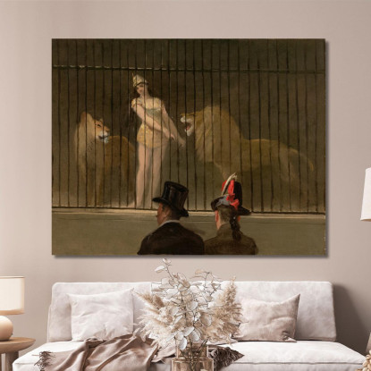 Il Domatore Di Leoni Jean-Louis Forain jfr60 quadro stampato su tela