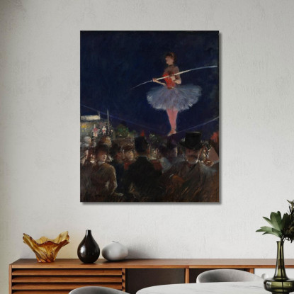 Funambolo Jean-Louis Forain jfr61 quadro stampato su tela