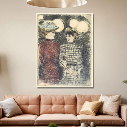 Al Bullier'S Jean-Louis Forain jfr62 quadro stampato su tela
