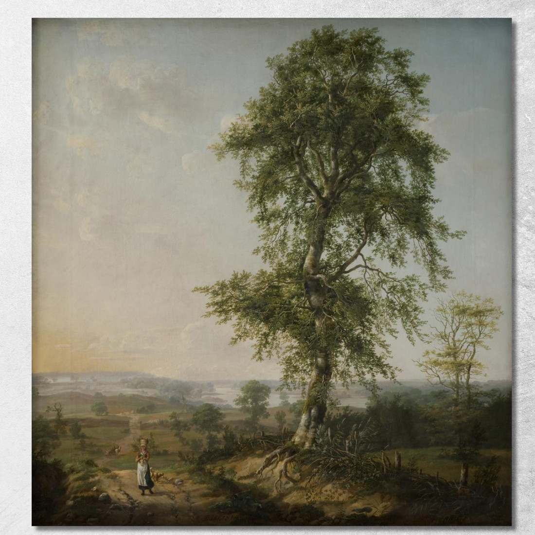Paesaggio Con Un Grande Albero Johan Christian Dahl jcd32 quadro stampato su tela Paesaggio Con Un Grande Albero Johan Christian Dahl jcd32 quadro stampato su tela