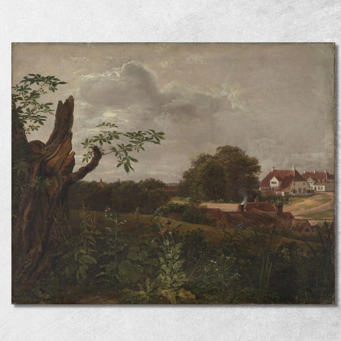 La Grande Locanda A Fredensborg Johan Christian Dahl jcd57 quadro stampato su tela La Grande Locanda A Fredensborg Johan Christian Dahl jcd57 quadro stampato su tela