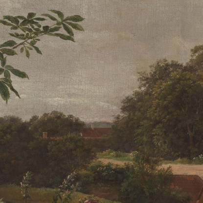 La Grande Locanda A Fredensborg Johan Christian Dahl jcd57 quadro stampato su tela