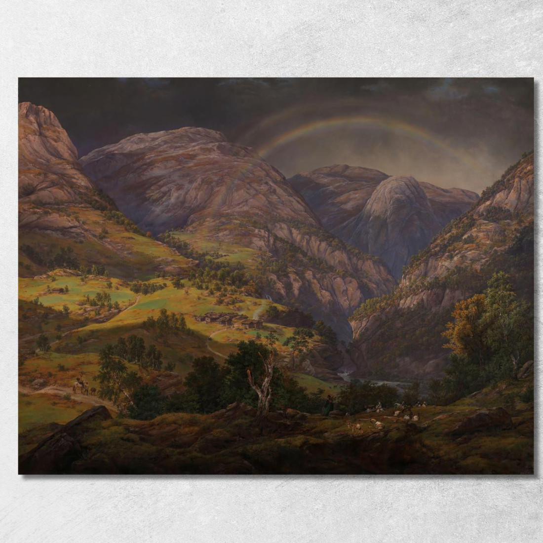 Veduta Da Stalheim Johan Christian Dahl jcd83 quadro stampato su tela Veduta Da Stalheim Johan Christian Dahl jcd83 quadro stampato su tela