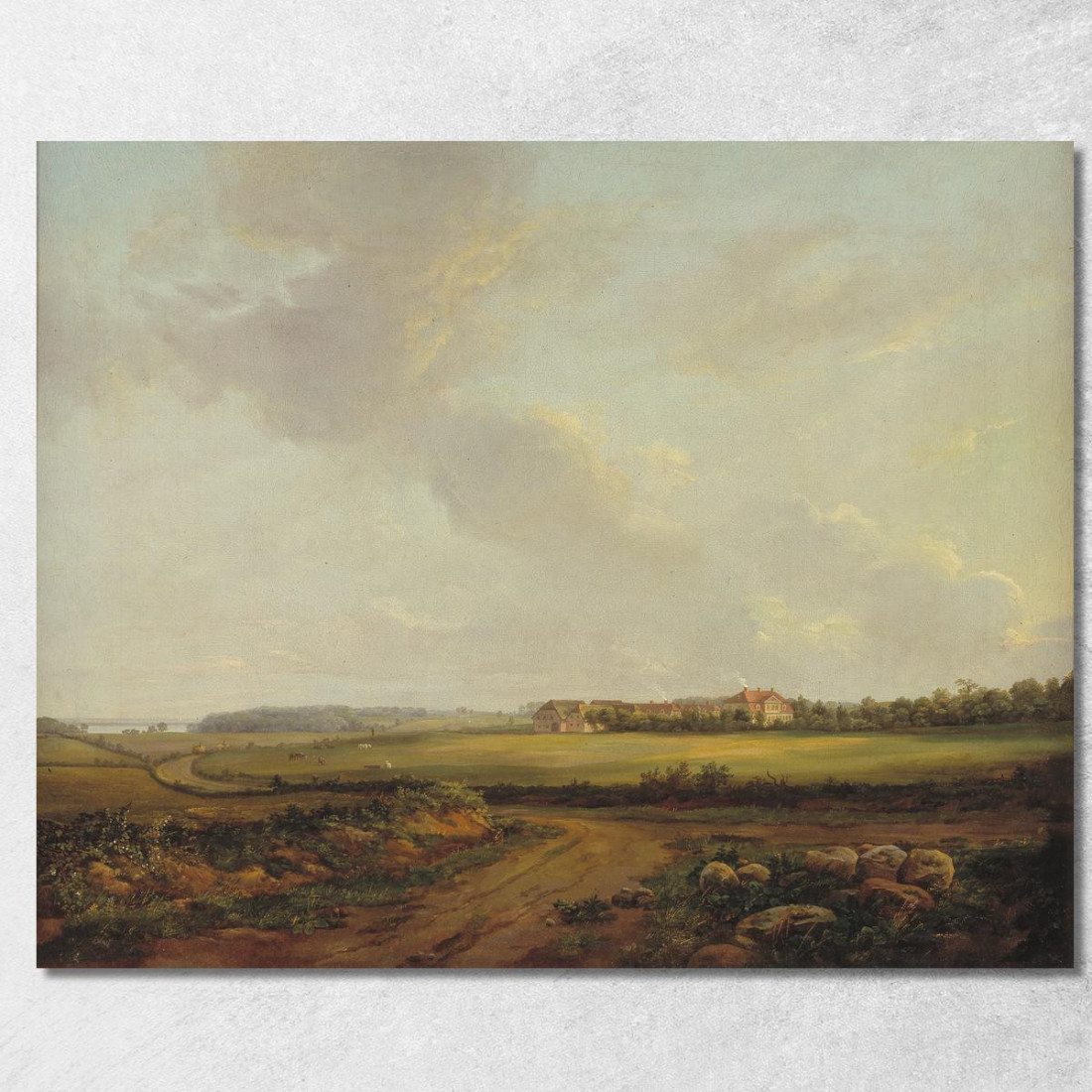 Veduta Di Engelholm A Praesto In Zelanda Johan Christian Dahl jcd86 quadro stampato su tela Veduta Di Engelholm A Praesto In Zelanda Johan Christian Dahl jcd86 quadro stampato su tela