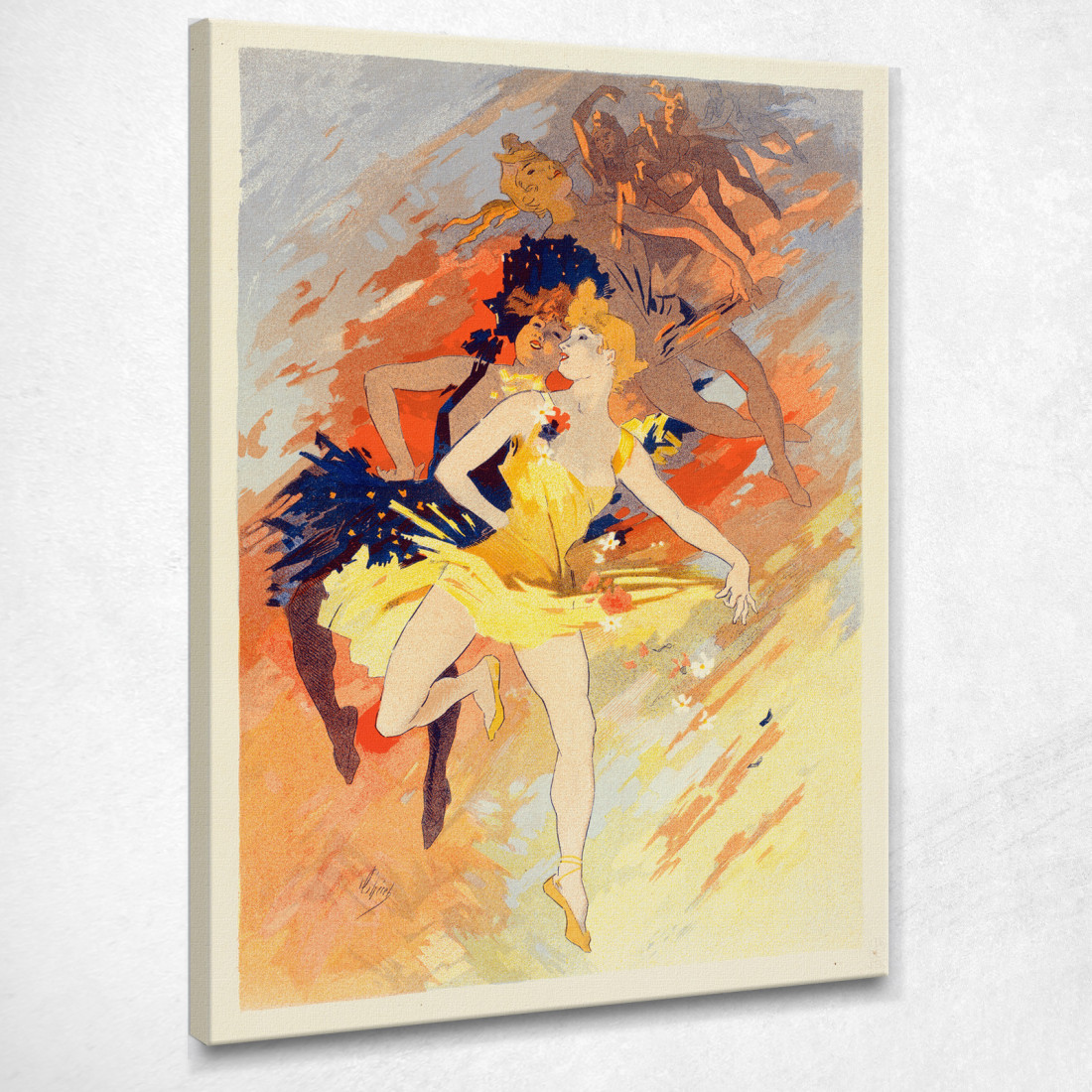 Danza Jules Chéret jch49 quadro stampato su tela Danza Jules Chéret jch49 quadro stampato su tela