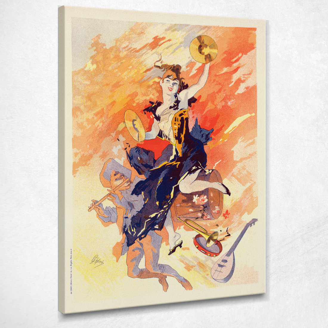 La Musica Jules Chéret jch55 quadro stampato su tela La Musica Jules Chéret jch55 quadro stampato su tela