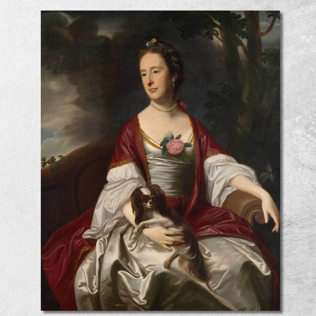 Signora Jerathmael Bowers John Singleton Copley jsg43 quadro stampato su tela Signora Jerathmael Bowers John Singleton Copley jsg43 quadro stampato su tela