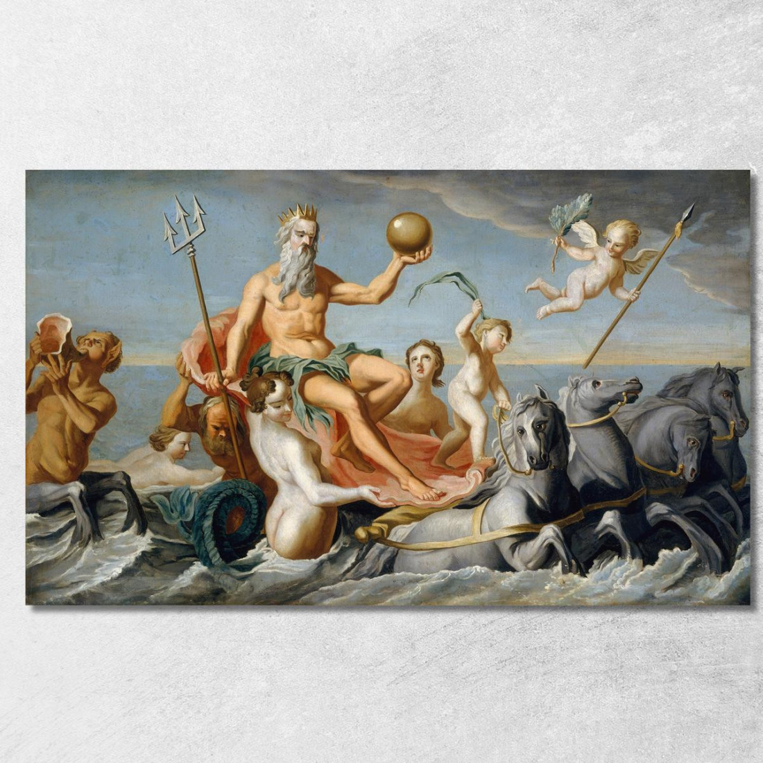 Il Ritorno Di Nettuno John Singleton Copley jsg65 quadro stampato su tela Il Ritorno Di Nettuno John Singleton Copley jsg65 quadro stampato su tela