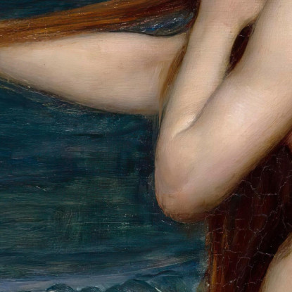 Una Sirena John William Waterhouse jww1 quadro stampato su tela