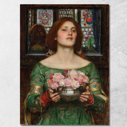 Cogli La Rosa Quando È Il Momento John William Waterhouse jww13 quadro stampato su tela