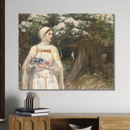 Matilda John William Waterhouse jww23 quadro stampato su tela