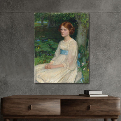 Signorina Betty Pollock John William Waterhouse jww26 quadro stampato su tela