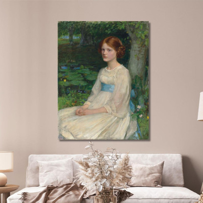 Signorina Betty Pollock John William Waterhouse jww26 quadro stampato su tela