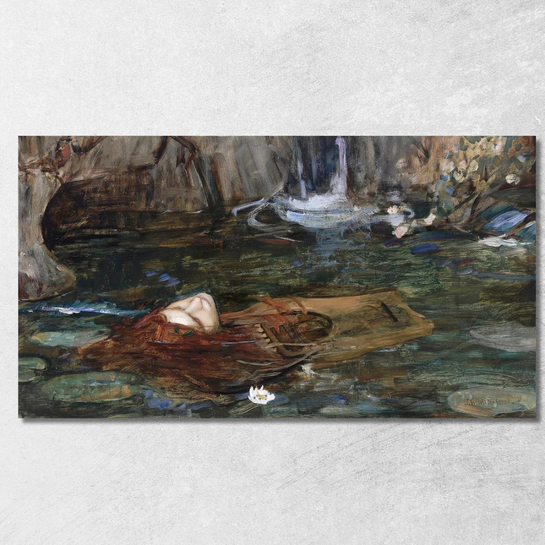 Studio Per Ninfe Che Trovano La Testa Di Orfeo John William Waterhouse jww29 quadro stampato su tela Studio Per Ninfe Che Trovano La Testa Di Orfeo John William Waterhouse jww29 quadro stampato su tela