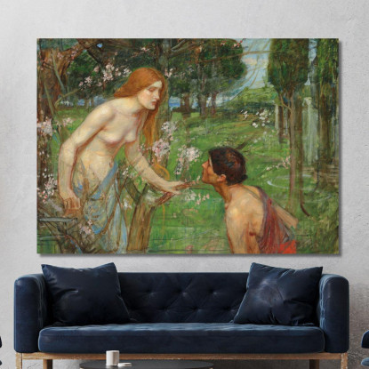 Studio Per 'Fillide E Demofonte' John William Waterhouse jww31 quadro stampato su tela