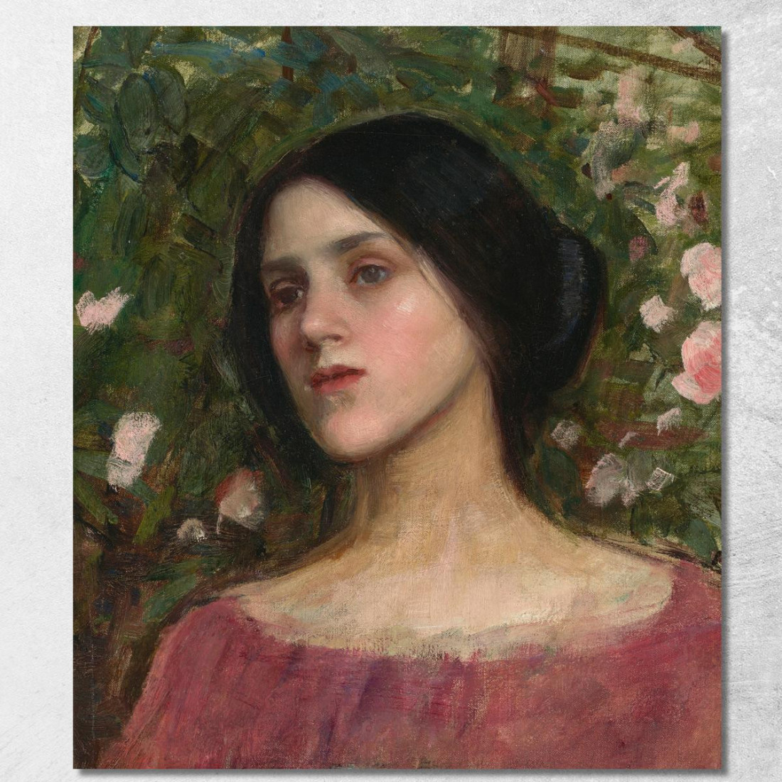 Il Pergolato Di Rose John William Waterhouse jww36 quadro stampato su tela Il Pergolato Di Rose John William Waterhouse jww36 quadro stampato su tela