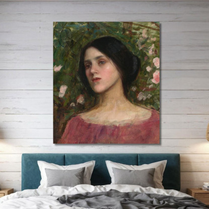 Il Pergolato Di Rose John William Waterhouse jww36 quadro stampato su tela