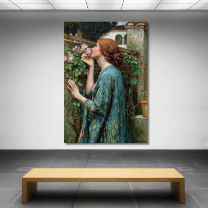 L'Anima Della Rosa John William Waterhouse jww38 quadro stampato su tela